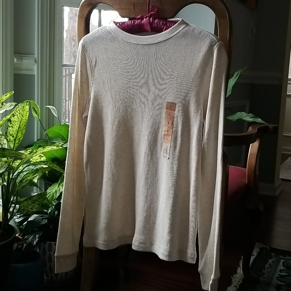 ❤❤❤ New Boys Long Sleeve Waffle Shirt Large